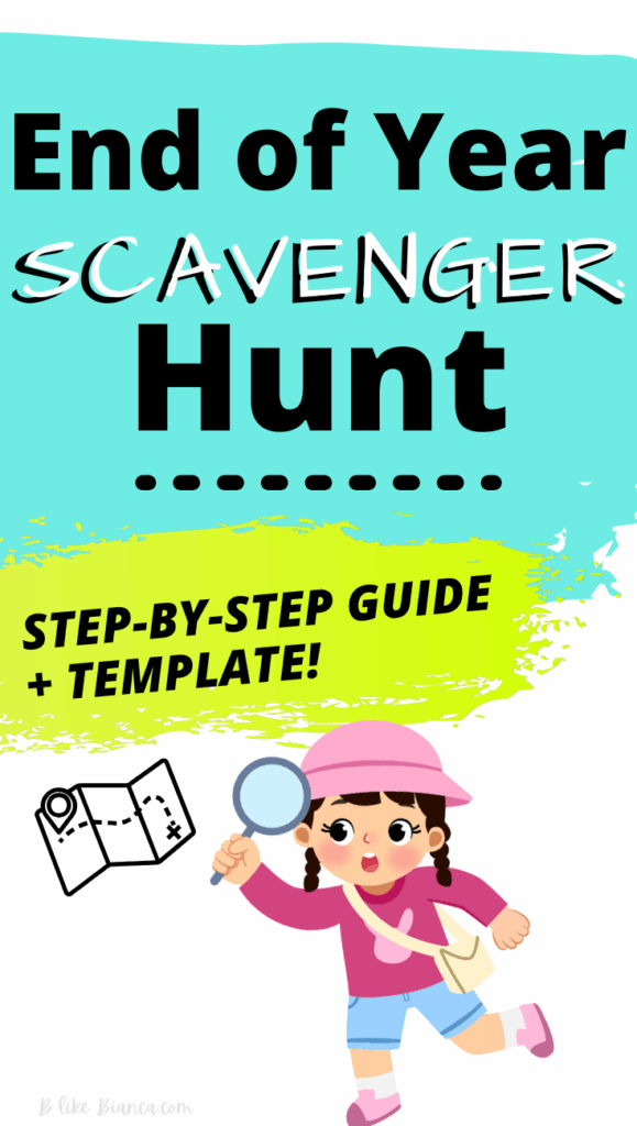 End of year scavenger hunt.